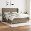 Image de vidaXL Boxspring met matras stof taupe 160x200 cm3128537