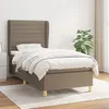 Image de vidaXL Boxspring met matras stof taupe 80x200 cm3128561