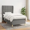 Image de vidaXL Boxspring met matras stof donkergrijs 80x200 cm3128798