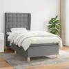 Image de vidaXL Boxspring met matras stof donkergrijs 90x190 cm3128806