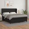 Image de vidaXL Boxspring met matras kunstleer zwart 160x200 cm3128919