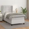 Image de vidaXL Boxspring met matras kunstleer wit 90x200 cm3129010
