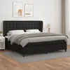 Image de vidaXL Boxspring met matras kunstleer zwart 200x200 cm3129051