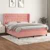 Image de vidaXL Boxspring met matras fluweel roze 180x200 cm3129410
