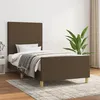 Image de vidaXL Bedframe zonder matras 80x200 cm stof donkerbruin3124850