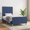 Image de vidaXL Bedframe zonder matras 80x200 cm stof blauw3124853