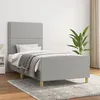 Image de vidaXL Bedframe zonder matras 90x190 cm stof lichtgrijs3124936