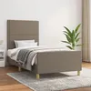 Image de vidaXL Bedframe zonder matras 90x200 cm stof taupe3124948