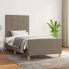 Image de vidaXL Bedframe zonder matras 80x200 cm stof taupe3125013