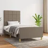 Image de vidaXL Bedframe zonder matras 90x200 cm stof taupe3125029