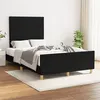 Image de vidaXL Bedframe zonder matras 120x200 cm stof zwart3125124