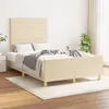 Image de vidaXL Bedframe zonder matras 120x200 cm stof cràmekleurig3125127