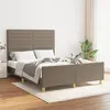 Image de vidaXL Bedframe zonder matras stof taupe 140x190 cm3125134