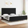 Image de vidaXL Bedframe zonder matras stof zwart 180x200 cm3125156