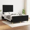 Image de vidaXL Bedframe zonder matras 120x200 cm stof zwart3125205