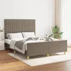 Image de vidaXL Bedframe zonder matras stof taupe 140x190 cm3125215