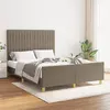Image de vidaXL Bedframe zonder matras stof taupe 140x200 cm3125223