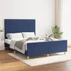 Image de vidaXL Bedframe zonder matras stof blauw 140x200 cm3125225