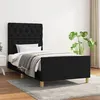 Image de vidaXL Bedframe zonder matras 80x200 cm stof zwart3125254
