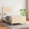 Image de vidaXL Bedframe zonder matras 80x200 cm stof cràmekleurig3125257