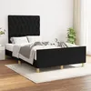 Image de vidaXL Bedframe zonder matras 120x200 cm stof zwart3125286