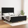 Image de vidaXL Bedframe zonder matras stof zwart 140x190 cm3125375
