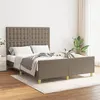 Image de vidaXL Bedframe zonder matras stof taupe 140x190 cm3125377