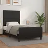 Image de vidaXL Bedframe met hoofdbord kunstleer zwart 100x200 cm3125433