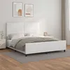 Image de vidaXL Bedframe met hoofdbord kunstleer wit 160x200 cm3125458