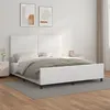 Image de vidaXL Bedframe met hoofdbord kunstleer wit 180x200 cm3125464
