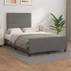 Image de vidaXL Bedframe met hoofdbord kunstleer grijs 120x200 cm3125504