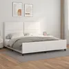 Image de Cadre de lit sans matelas blanc 200x200 cm similicuir