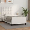 Image de vidaXL Bedframe met hoofdbord kunstleer wit 80x200 cm3125538