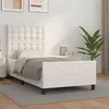 Image de vidaXL Bedframe met hoofdbord kunstleer wit 90x200 cm3125550