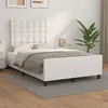 Image de vidaXL Bedframe met hoofdbord kunstleer wit 120x200 cm3125562