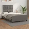 Image de vidaXL Bedframe met hoofdbord kunstleer grijs 120x200 cm3125565
