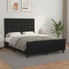 Image de vidaXL Bedframe met hoofdeind kunstleer zwart 140x190 cm3125567