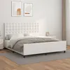 Image de vidaXL Bedframe met hoofdbord kunstleer wit 160x200 cm3125580