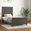Image de vidaXL Bedframe zonder matras 100x200 cm fluweel donkergrijs3125618