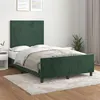 Image de vidaXL Bedframe zonder matras 120x200 cm fluweel donkergroen3125626
