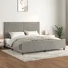 Image de vidaXL Bedframe zonder matras 200x200 cm fluweel lichtgrijs3125653