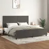 Image de vidaXL Bedframe zonder matras 200x200 cm fluweel donkergrijs3125654