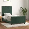 Image de vidaXL Bedframe zonder matras 90x200 cm fluweel donkergroen3125675