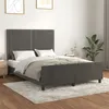 Image de vidaXL Bedframe zonder matras 140x200 cm fluweel donkergrijs3125697