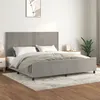 Image de vidaXL Bedframe zonder matras 200x200 cm fluweel lichtgrijs3125714