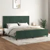 Image de vidaXL Bedframe zonder matras 200x200 cm fluweel donkergroen3125717
