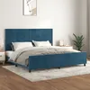 Image de vidaXL Bedframe zonder matras 200x200 cm fluweel donkerblauw3125718