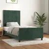 Image de vidaXL Bedframe zonder matras 80x200 cm fluweel donkergroen3125724