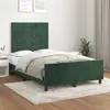 Image de vidaXL Bedframe zonder matras 120x200 cm fluweel donkergroen3125748