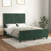 Image de vidaXL Bedframe zonder matras 140x190 cm fluweel donkergroen3125754
